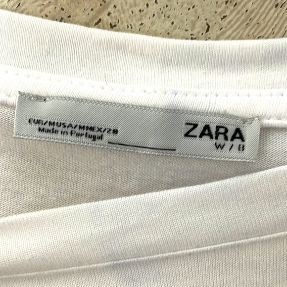 ❤️ 🆕 ZARA Shirt fuzzy graphic top Size Medium - Picture 4 of 4